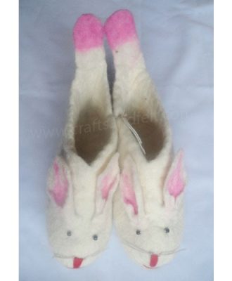 Felt Rabbit Design Shoes